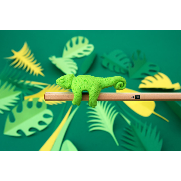 Pencil & Eraser Jungle - Chameleon - 1