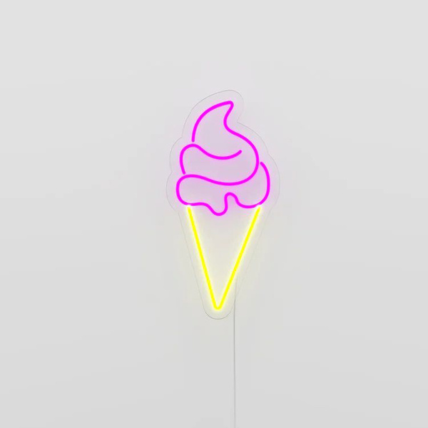Ice Cream Neon - Wall LED USB Lamp CANDY SHOCK, 40cm