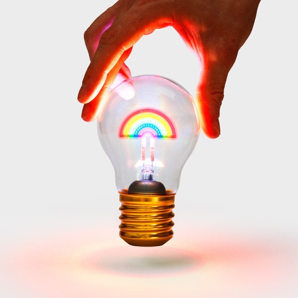 Cordless Light Bulb - Rainbow