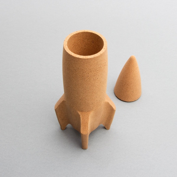 Cork Rocket Desk Tidy - 4