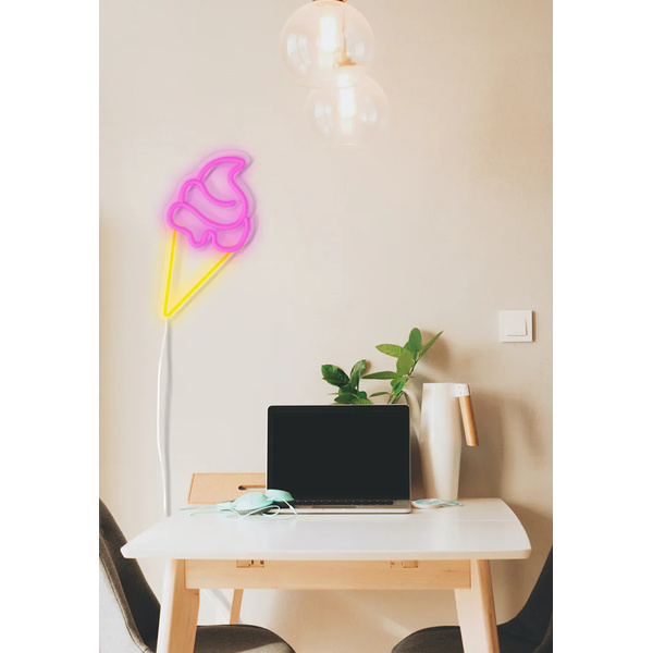 Ice Cream Neon - Wall LED USB Lamp CANDY SHOCK, 40cm - 1