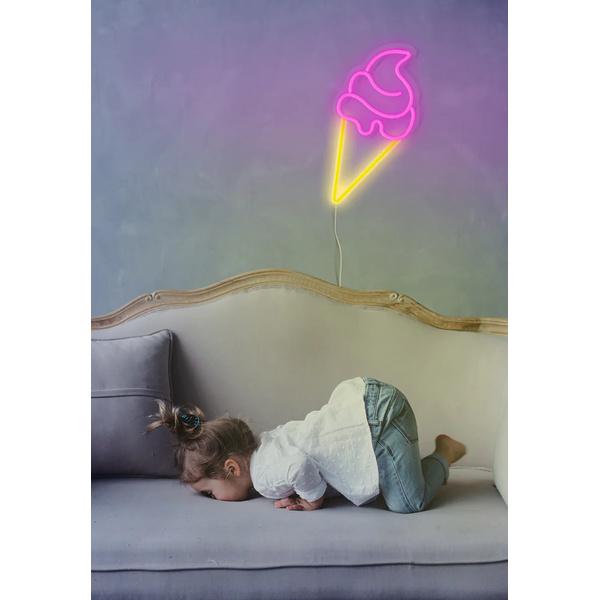 Ice Cream Neon - Wall LED USB Lamp CANDY SHOCK, 40cm - 2