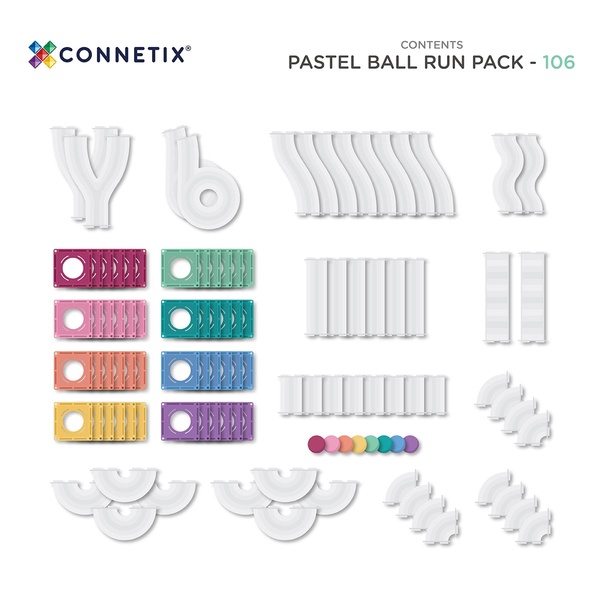 Pastel Ball Run Pack - 106 pcs - 2 Pastel Ball Run Pack - 106 pcs - 2