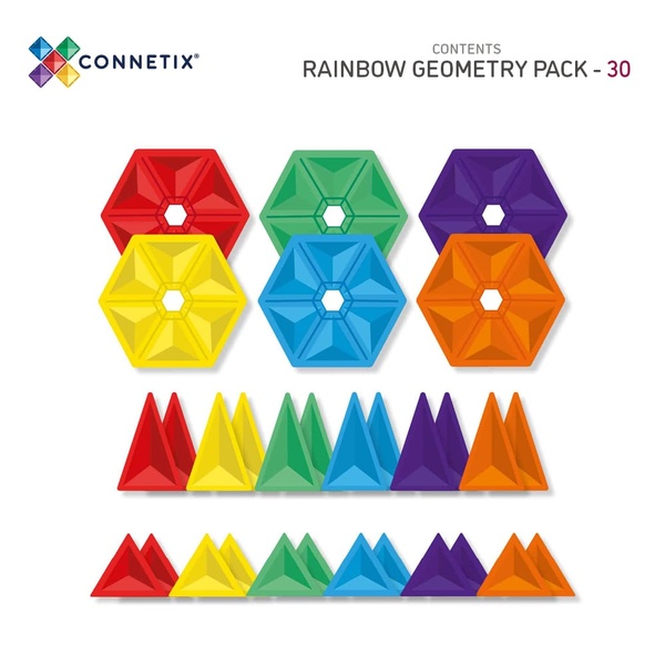 Rainbow Geometry Pack - 30 pcs - 2 Rainbow Geometry Pack - 30 pcs - 2