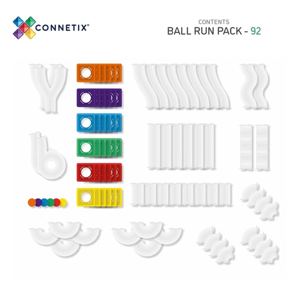 Rainbow Ball Run Pack - 92 Pcs - 2 Rainbow Ball Run Pack - 92 Pcs - 2