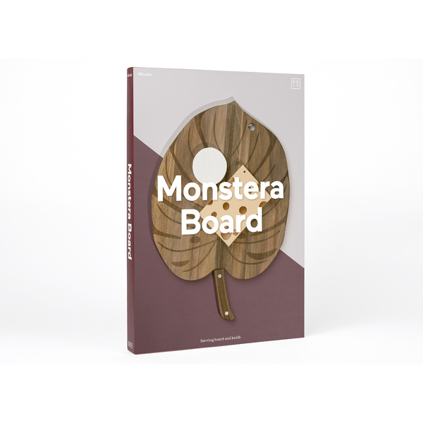 Cutting Board & Knife DOIY, 41cm - Monstera Board - 3 Cutting Board & Knife DOIY, 41cm - Monstera Board - 3