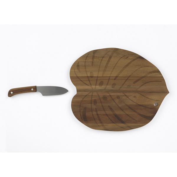 Cutting Board & Knife DOIY, 41cm - Monstera Board - 2 Cutting Board & Knife DOIY, 41cm - Monstera Board - 2