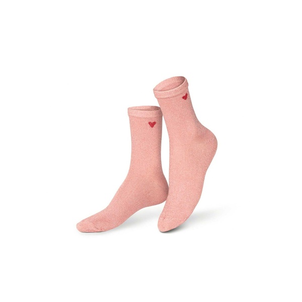 Socks - Pink Heart - 1