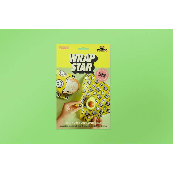 Reusable vegan wax food wrap & bag - 3