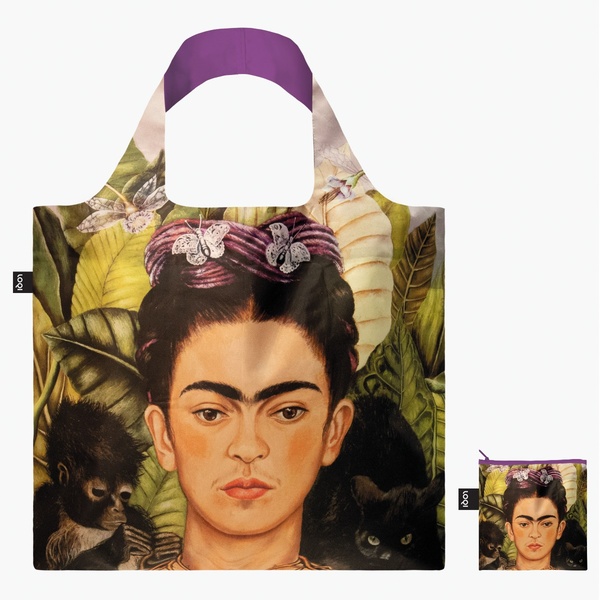 LOQI Τσάντα Recycled | Frida Kahlo - Self Portrait with Hummingbird - 1