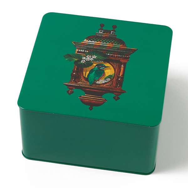 Τετράγωνο Τσίγκινο Κουτί Coucou 17,7 cm