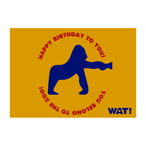 Greeting Card - Happy Birthday Gorilla