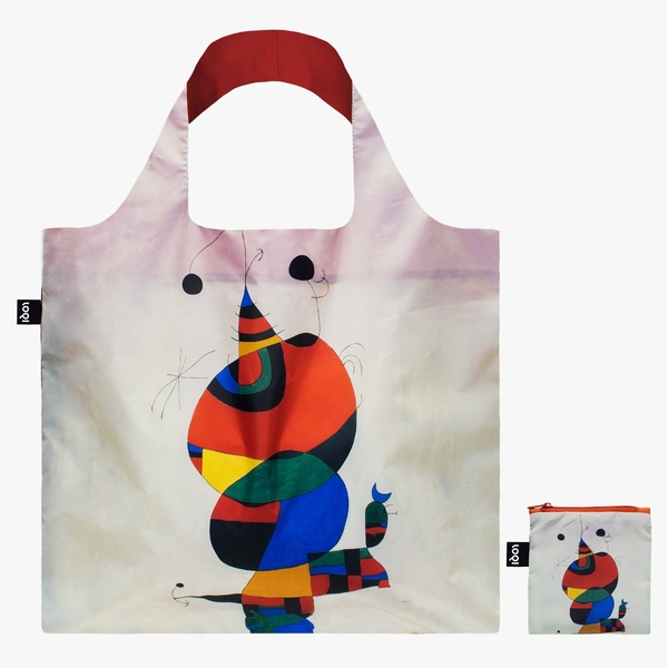 LOQI Bag Recycled | Joan Miro -  Woman, Bird and Star - 1