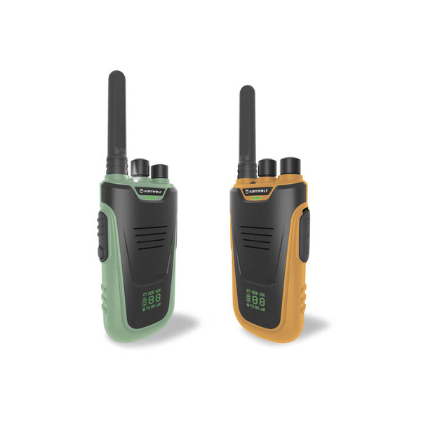 Σετ walkie talkies KIDYTALK για παιδιά KIDYWOLF - Πράσινο & Kίτρινο