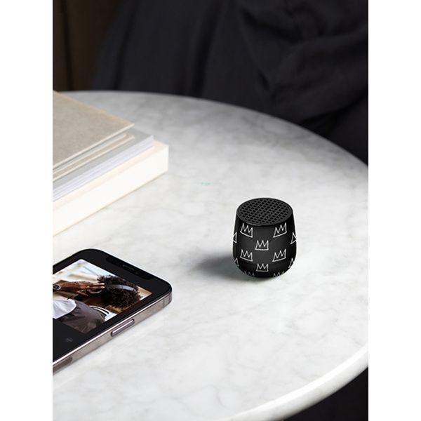 Lexon x Jean-Michel Basquiat | Φορητό Ηχείο Bluetooth Mino+ - Crown Black - 2 Lexon x Jean-Michel Basquiat | Φορητό Ηχείο Bluetooth Mino+ - Crown Black - 2