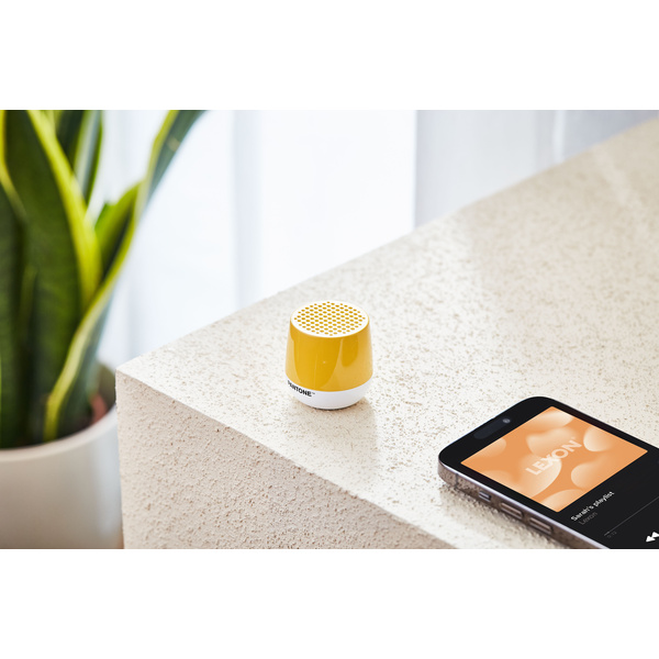 Lexon x Pantone | Φορητό Ηχείο Bluetooth Mino+ - Mimosa - 1 Lexon x Pantone | Φορητό Ηχείο Bluetooth Mino+ - Mimosa - 1