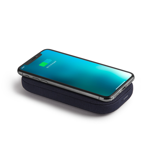 Wireless power bank with 360° Bluetooth® speaker Powersound - Dark Blue - 1