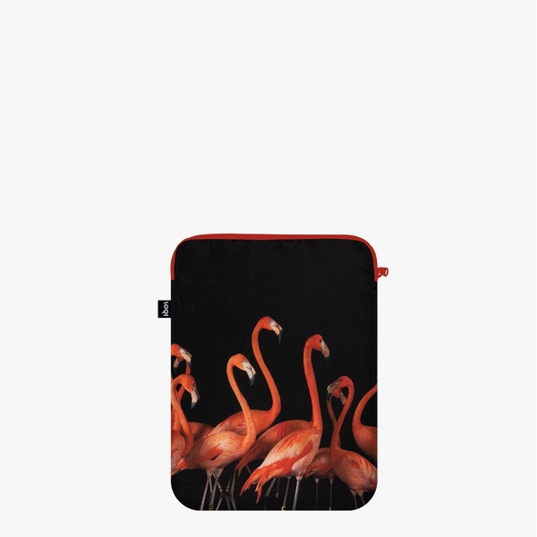 LOQI Laptop Cover Recycled | National Geographic - Flamingos - 5