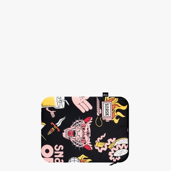 LOQI Θήκη Laptop 13" Recycled | Snask - Tiger Snake Beer Black - 1 LOQI Θήκη Laptop 13" Recycled | Snask - Tiger Snake Beer Black - 1