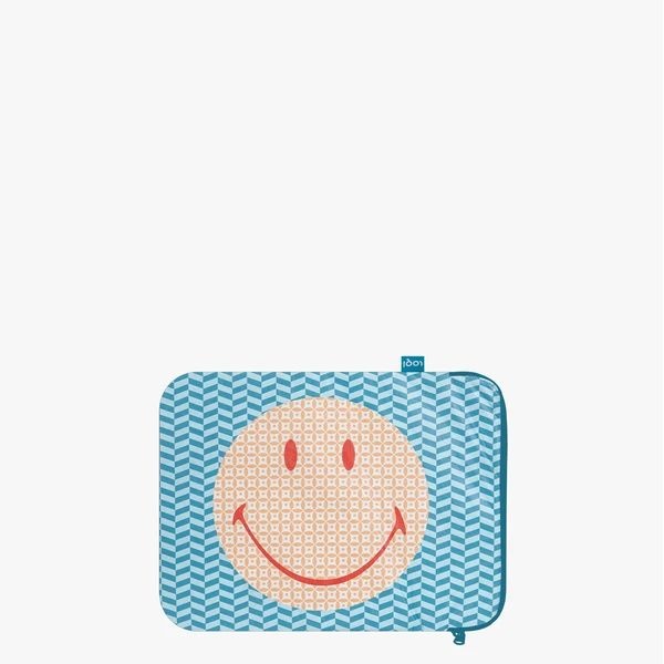 LOQI Laptop Cover | Smiley Tyvek geometric - 3
