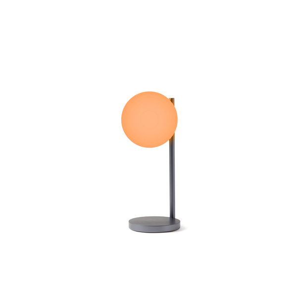 Desk lamp with Charger - LEXON® BUBBLE LAMP - Gun Metal - 6