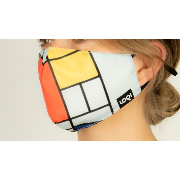 Face Mask | Piet Mondrian - Composition with Red, Yellow, Blue Mask - 1