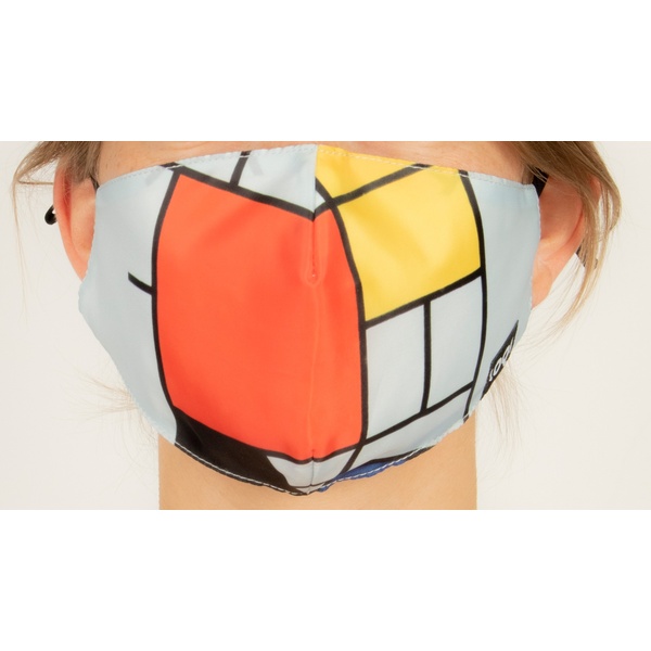 Face Mask | Piet Mondrian - Composition with Red, Yellow, Blue Mask