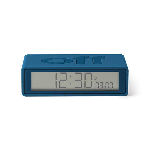 FLIP + Radio-controlled reversible LCD alarm clock - Dark Blue - 6