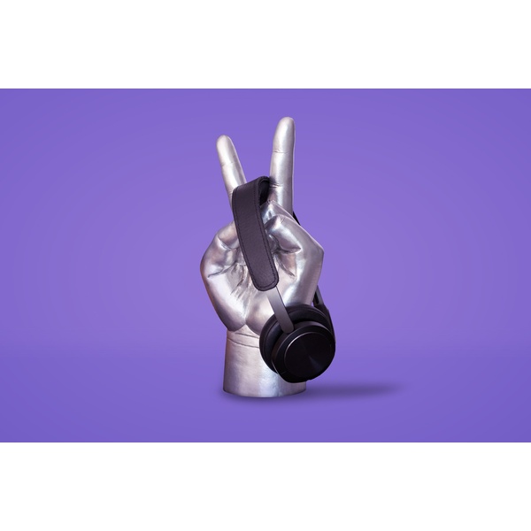 Peace sign organiser headphone display stand sculpture 13,5 x 28 x 9,5cm | 0.6Kg - 3 Peace sign organiser headphone display stand sculpture 13,5 x 28 x 9,5cm | 0.6Kg - 3