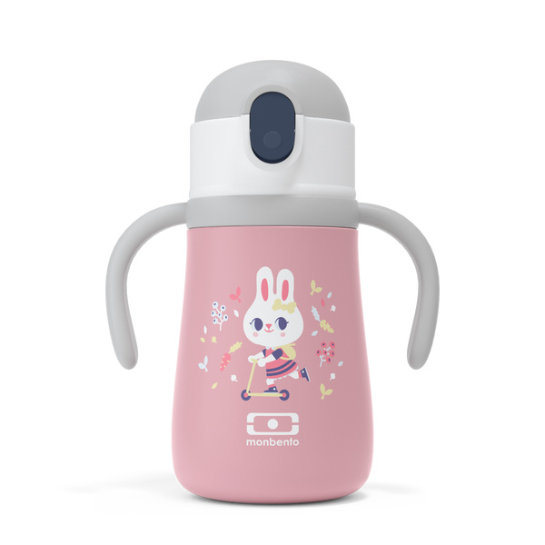 360ml Ισοθερμικό Μπουκάλι Monbento MB Stram - Pink Bunny 360ml Ισοθερμικό Μπουκάλι Monbento MB Stram - Pink Bunny