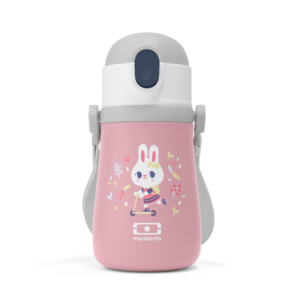 360ml Ισοθερμικό Μπουκάλι Monbento MB Stram - Pink Bunny - 3 360ml Ισοθερμικό Μπουκάλι Monbento MB Stram - Pink Bunny - 3