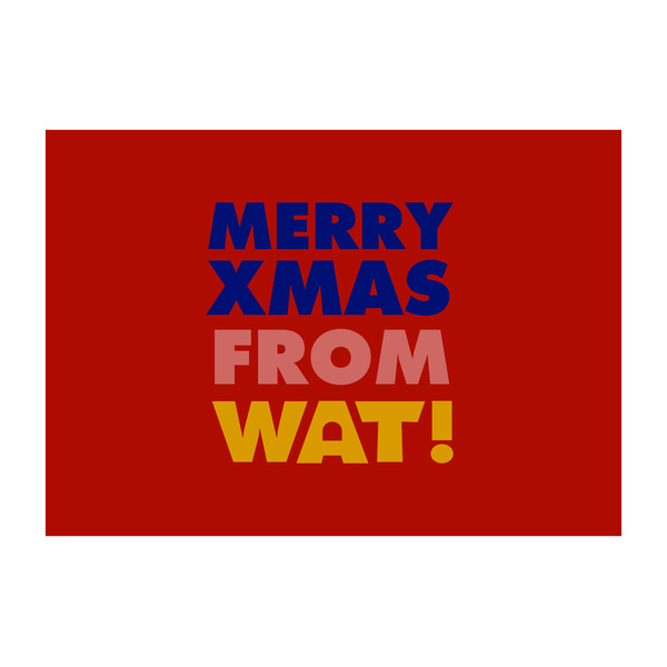 Greeting Card - Merry Christmas Red