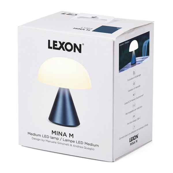 Table Lamp LEXON® Mina, Medium LED - Charcoal - 9