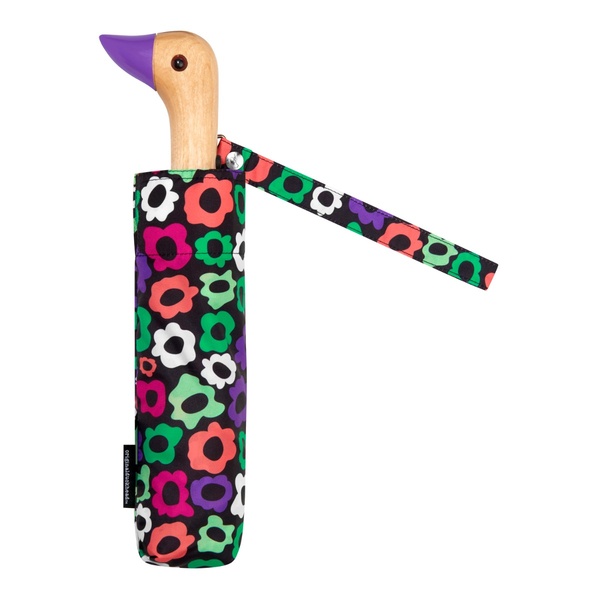 Original Duckhead Umbrella - Flower Maze, Split with Handmade Duck Handle - 3 Original Duckhead Umbrella - Flower Maze, Split with Handmade Duck Handle - 3