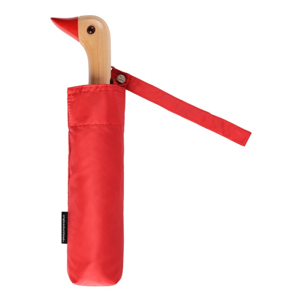 Red Compact Duck Umbrella - 2