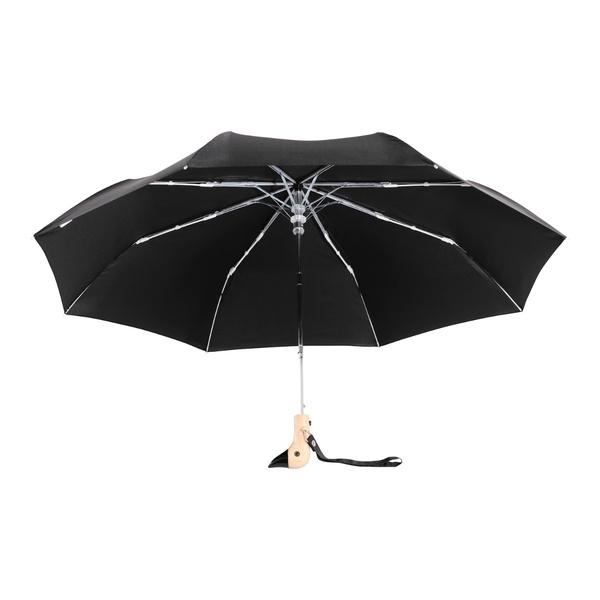 Black Compact Umbrella - 2