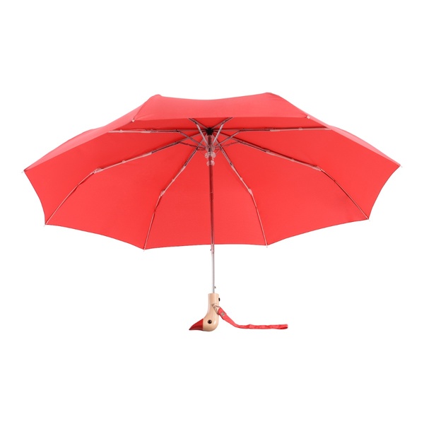 Red Compact Duck Umbrella - 4