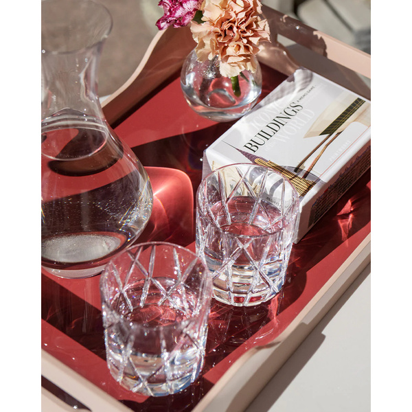 Lacquered Tray - Swell, Maroon/Pink M - 1 Lacquered Tray - Swell, Maroon/Pink M - 1