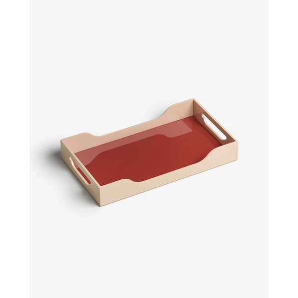 Lacquered Tray - Swell, Maroon/Pink M Lacquered Tray - Swell, Maroon/Pink M