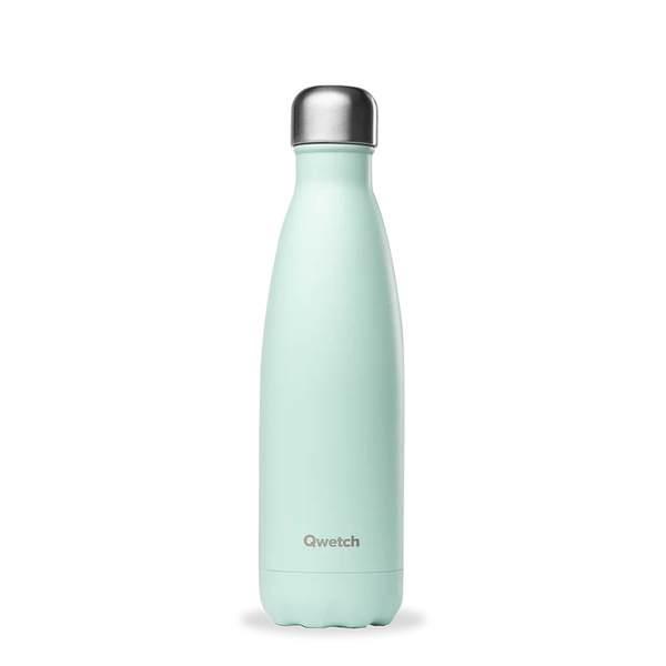 Insulated stainless steel bottle - Pastel - Green - 0,5L Qwetch