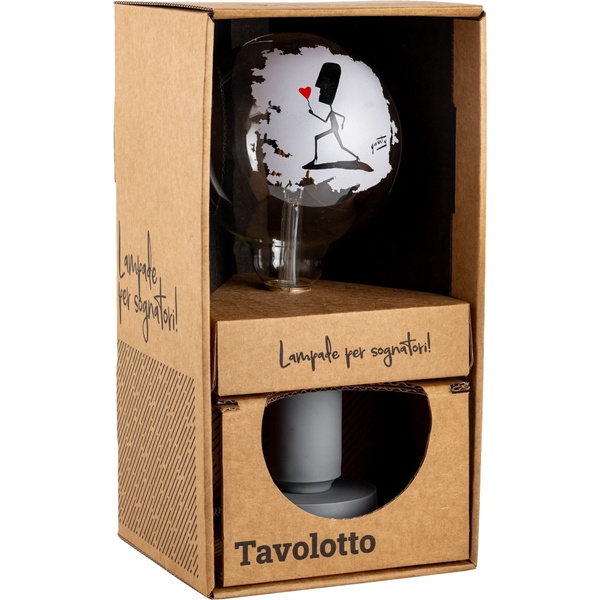 Tavolotto Lamp Base and Flower Tattoo Lamp - Grey - 1 Tavolotto Lamp Base and Flower Tattoo Lamp - Grey - 1