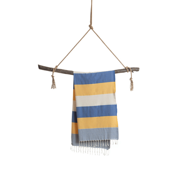 Towel to Go Palermo Blue/Yellow - 1