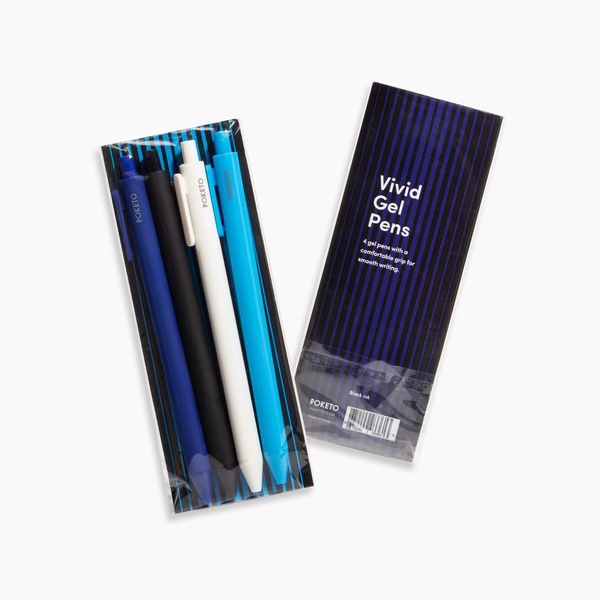 Vivid Click Gel Pens Set of 4 - Cool - 3