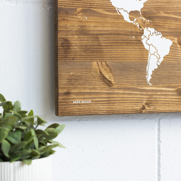 Woody Map - Wooden Edition - L 60 x 40cm - 2