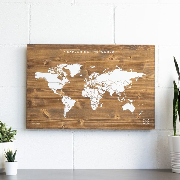 Woody Map - Wooden Edition - L 60 x 40cm