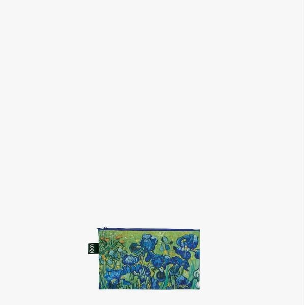 LOQI Set Zip Pockets Recycled | VINCENT VAN GOGH - Irises, A Wheatfield With Cypresses, The Starry Night - 3