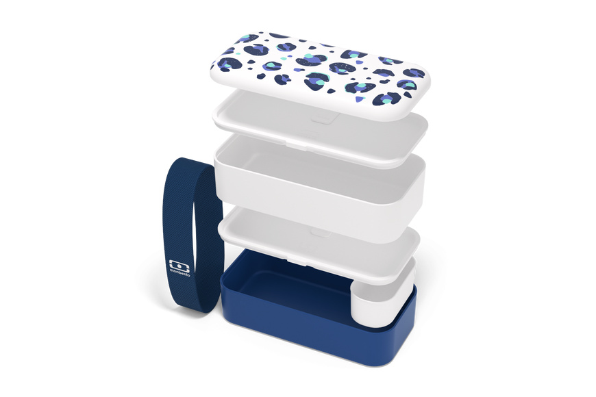 1L Monbento MB Original (PP) - Graphic Leopard Blue - 3 1L Monbento MB Original (PP) - Graphic Leopard Blue - 3