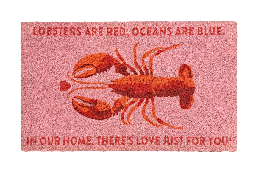 Πατάκι Εισόδου Σχέδιο Αστακός - Ροζ Πατάκι Εισόδου Σχέδιο Αστακός - Ροζ