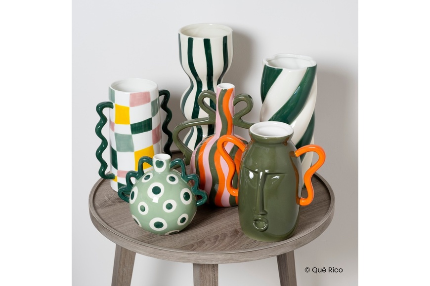VASE FEDERICO - AMOR DEL COLOR - GREEN - 1 VASE FEDERICO - AMOR DEL COLOR - GREEN - 1