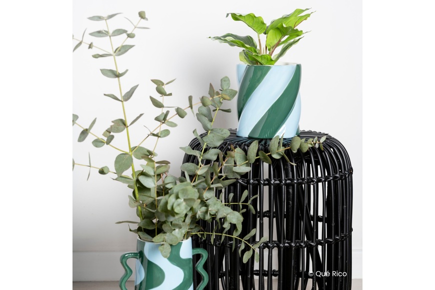 PLANT POT CAMILO - AMOR DEL COLOR - BLUE/GREEN - 1 PLANT POT CAMILO - AMOR DEL COLOR - BLUE/GREEN - 1